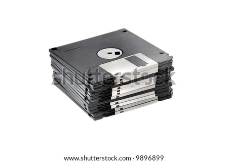 Stacked floppy disks
