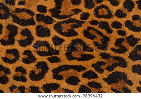 A printed representation of the beautiful markings of a leopard skin