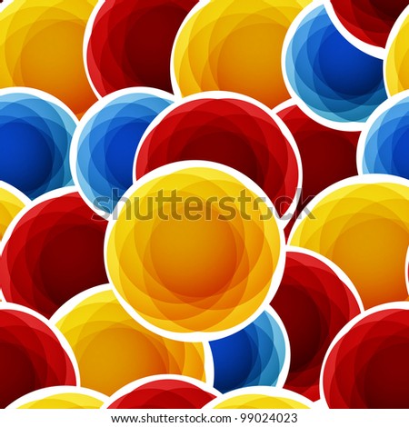 Color abstract bubbles seamless background