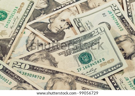 Heap of Dollars; Money Background