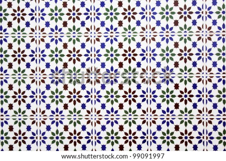 Andalusian tiles of a house