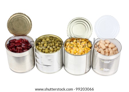 Color photo of a grain in metal tin Royalty-Free Stock Photo #99203066