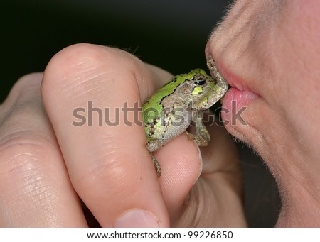 kissing a frog prince