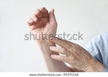 man with an aching wrist