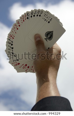 Deck of Cards in the Sky