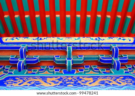 Details of Chinese temple in Thailand