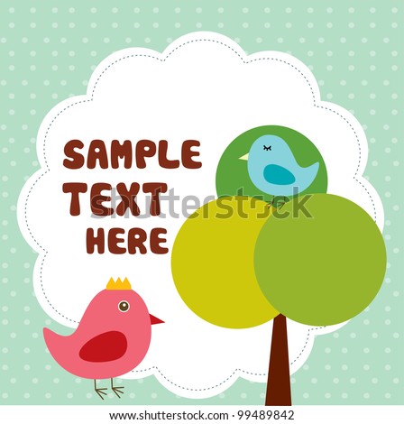 cute birds with text