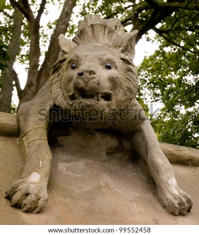 Animal Wall at Cardiff Castle - Hyena