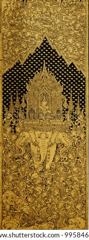 Traditional Thai style pattern in thailand