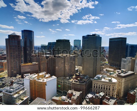 Financial District of Boston, Massachusetts.