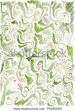 background with floral pattern, floral motifs, hand-drawn