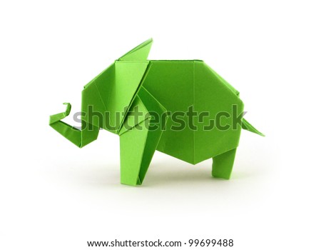 Origami Elephant Royalty-Free Stock Photo #99699488