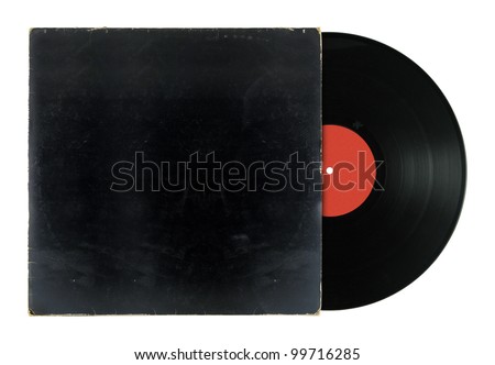 Black vinyl record Royalty-Free Stock Photo #99716285