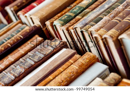 old books background Royalty-Free Stock Photo #99749054