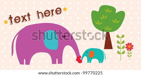 love elephant with message 2
