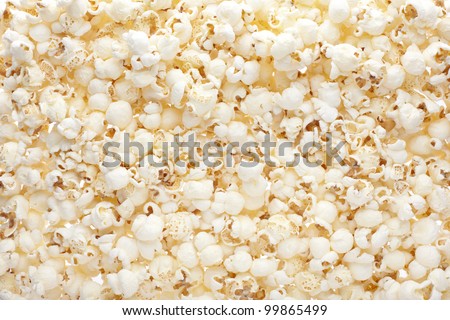 Popcorn texture background Royalty-Free Stock Photo #99865499