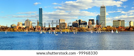Skyline of Back Bay Boston, Massachusetts