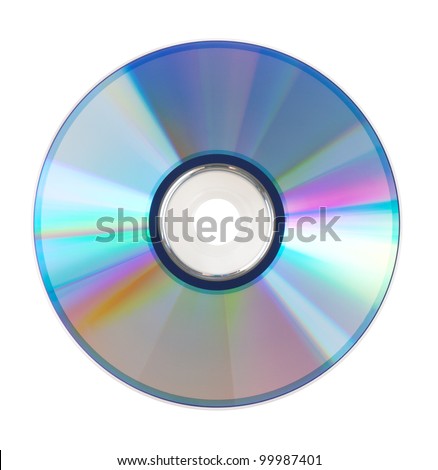 The CD-ROM for PC on a white background Royalty-Free Stock Photo #99987401