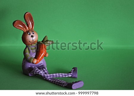 figure rabbit with carrot