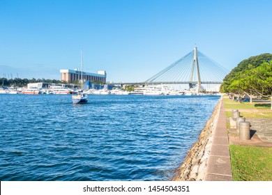 An image of the Anzac Bridge harbor Sydney Australia - Shutterstock ID 1454504351