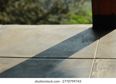 The image of an array of objects illuminated by light.