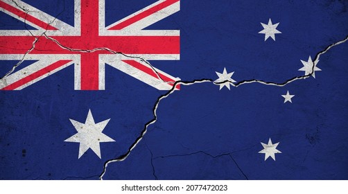 916 Australia Cracked Flag Images, Stock Photos & Vectors 