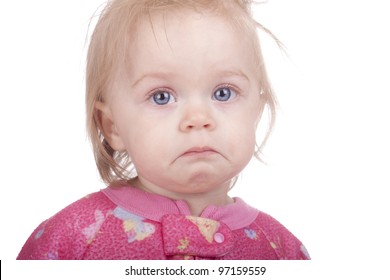 Image Of A Baby Pouting.