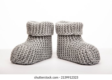 Image Of Baby Socks White Background 