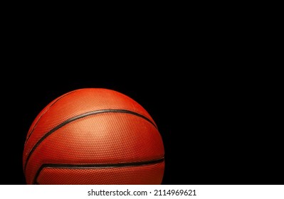 Image Of Basketball Dark Background 