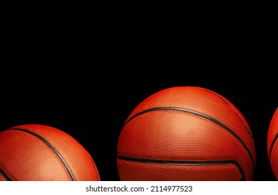 Image Of Basketball Dark Background 