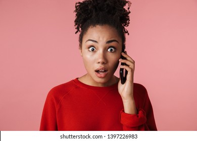 Image Beautiful Amazing Shocked Young African Stock Photo 1397226983 ...