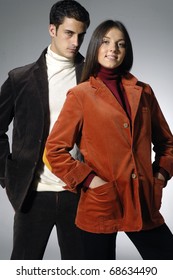 Image of beautiful fashion couple shot in studio - Shutterstock ID 68634490