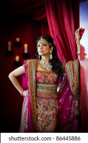 Image Of A Beautiful Indian Bride Standing