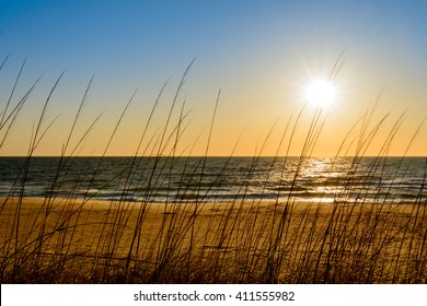 An image of a beautiful sunrise captured in Virginia Beach.