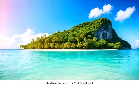 Una Imagen isla tropical