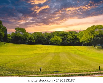 The image beautifully captures the tranquility and natural beauty of a world-class golf course, where every swing is met with the breathtaking backdrop of lush fairways and scenic landscapes. 