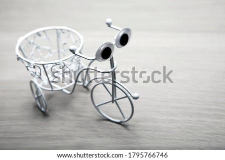 image of bicycle wooden desk