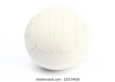 An Image Of A Big White Ball On White Background