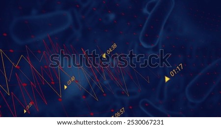 Image of binary coding. Global technology digital interface and connections concept digitally generated image.