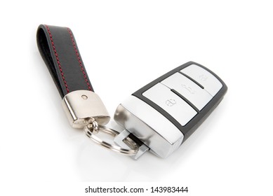 Image Of Black Car Key And Keychain