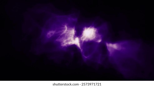 Image of blue light shapes moving on black background. Pattern, technology and digital interface concept digitally generated image.