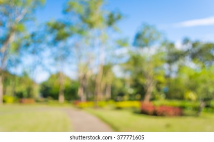 Blur Background Park Stock Photo (Edit Now) 421337173