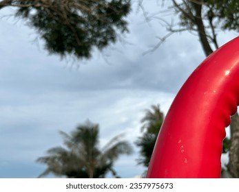 An image with a blurred sky in the background