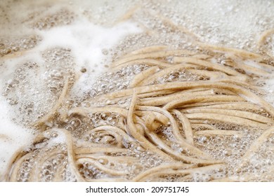 An Image Of Boiling Soba