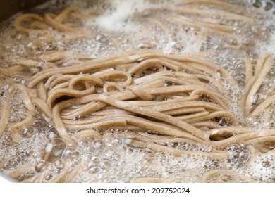 An Image Of Boiling Soba