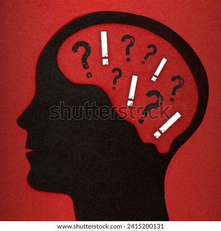 image of brain thinking thoughts continuously, overthinking, confusion, anxious, not sure, unsure, at its best