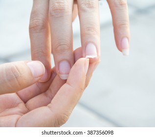 Image Of A Broken Nail Hand