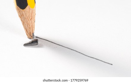 An Image Of Broken Pencil Tip