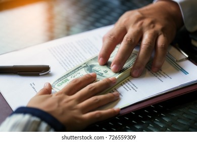 Image Of A Businessman Negotiating A Financial Deal. Loan Agreement