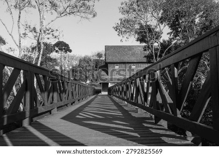 Image of a catwalk with shadows